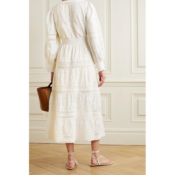 Alice + Olivia lace Finley midi dress RARE - Picture 2 of 12